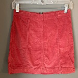 Free People Corduroy Mini Skirt
